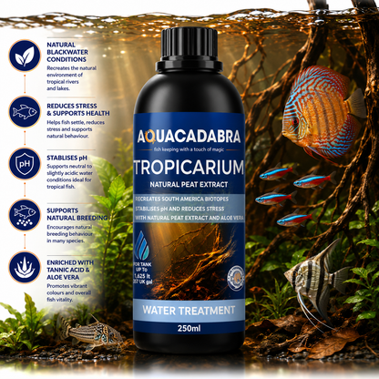 Aquacadabra Tropicarium 250ml Natural Peat Extract Blackwater Aquarium Treatment