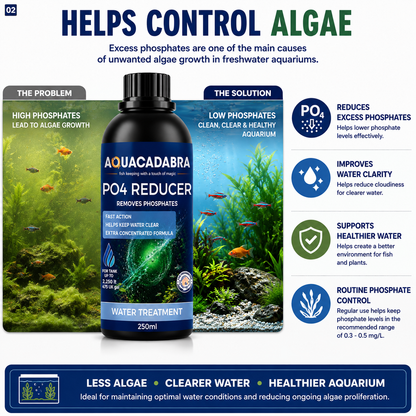 Aquacadabra PO4 Reducer 250ml Aquarium Phosphate Remover Algae Control Treatment