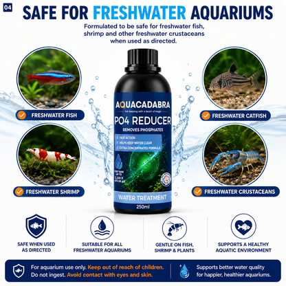 Aquacadabra PO4 Reducer 250ml Aquarium Phosphate Remover Algae Control Treatment