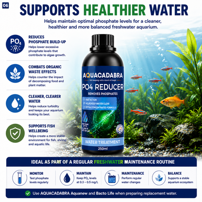 Aquacadabra PO4 Reducer 250ml Aquarium Phosphate Remover Algae Control Treatment