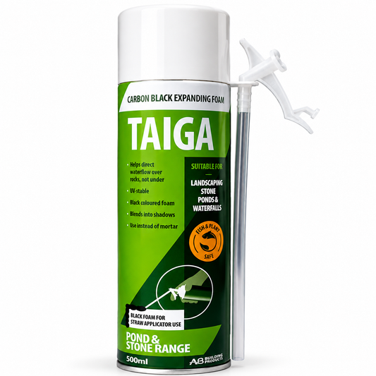 Taiga Black PU Expanding Foam 500ml - Hand Held