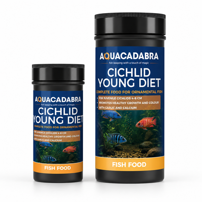 Aquacadabra Cichlid Young Diet Fish Food Sinking Granules 55% Protein 120g 480g