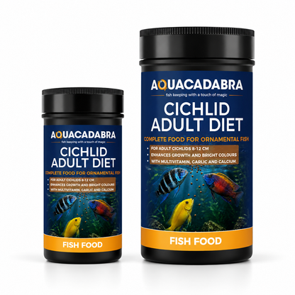 Aquacadabra Cichlid Adult Diet Fish Food Floating Granules 40% Protein 90g 360g