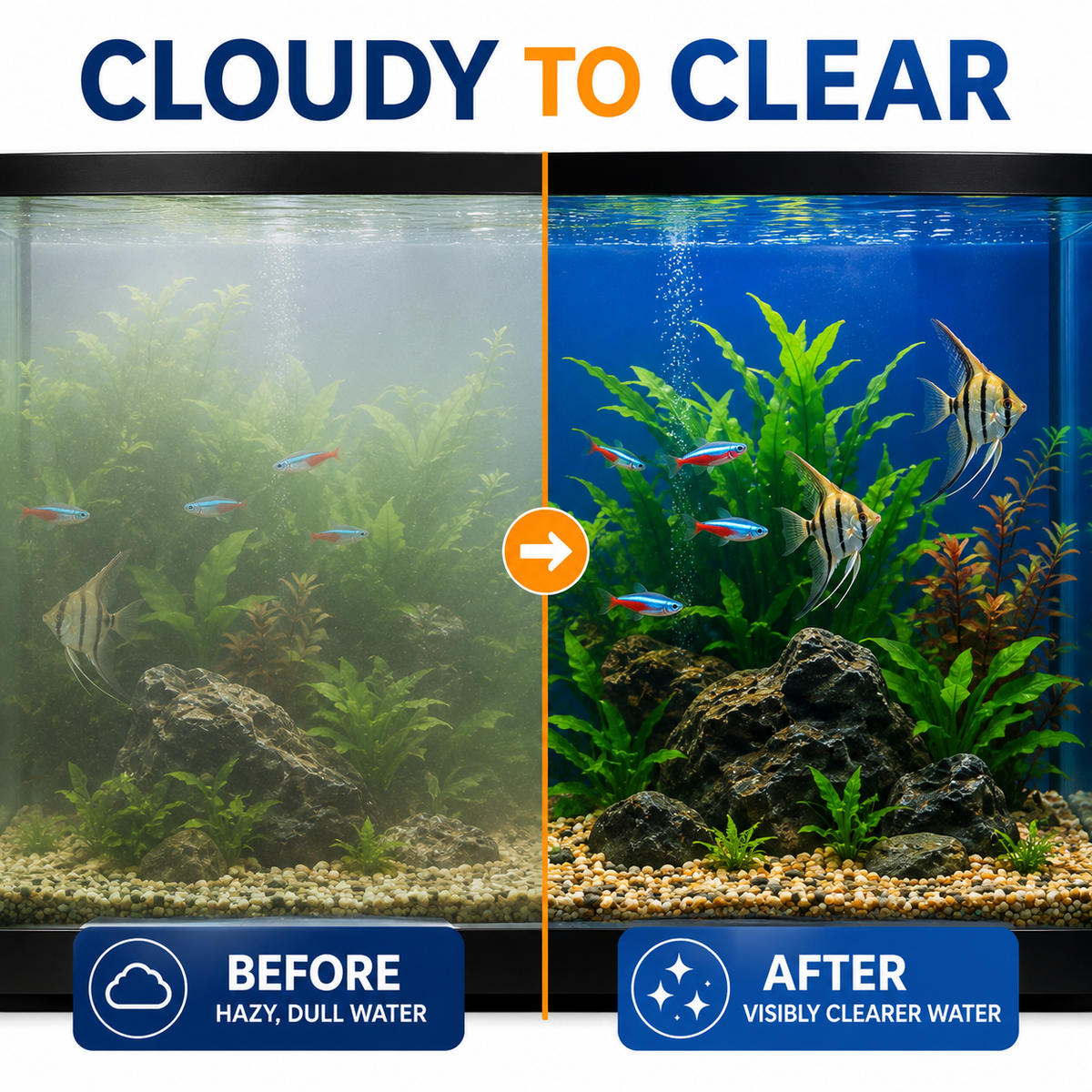 Aquacadabra Crystal Clear Aquarium Water Clarifier Freshwater Tropical