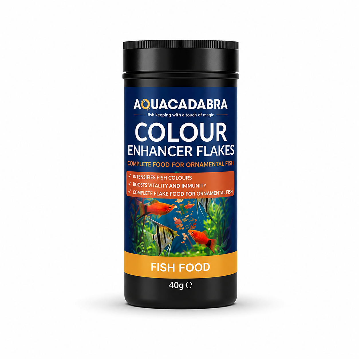 Aquacadabra Color Enhancer Flake Fish Food Spirulina 40g
