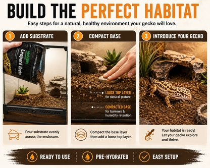 HabiStat 10L Natural Reptile Substrate Spider & Leopard Gecko Bedding