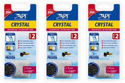 API Crystal Filter Cartridges for Superclean Internal Filters Resin Carbon