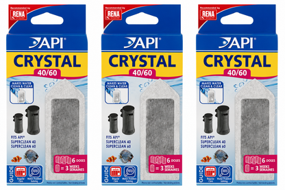 API Crystal 40/60 Filter Media for RENA SuperClean Filters - 2, 6 & 18 Pack