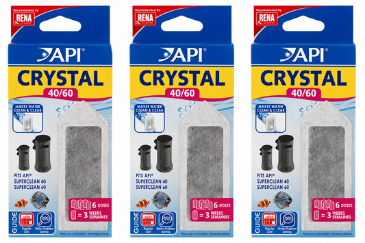 API Crystal 40/60 Filter Media for RENA SuperClean Filters - 2, 6 & 18 Pack