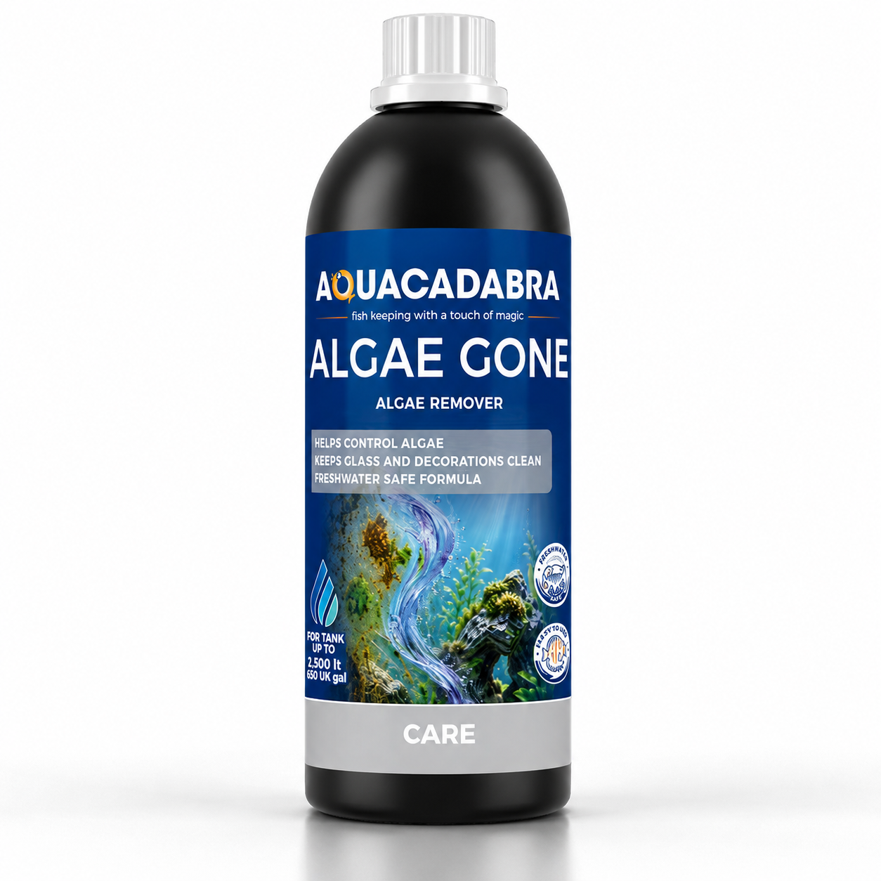 Aquacadabra Algae Gone Freshwater Aquarium Green Brown Algae Treatment 250ml 500