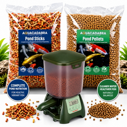 Aquacadabra Pond Food 2kg & P7000 Auto Feeder