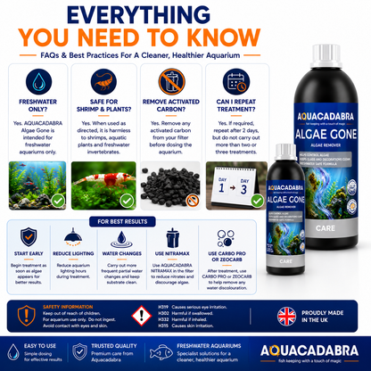 Aquacadabra Snail & Hydra Control Freshwater Aquarium Treatment 250ml 500ml
