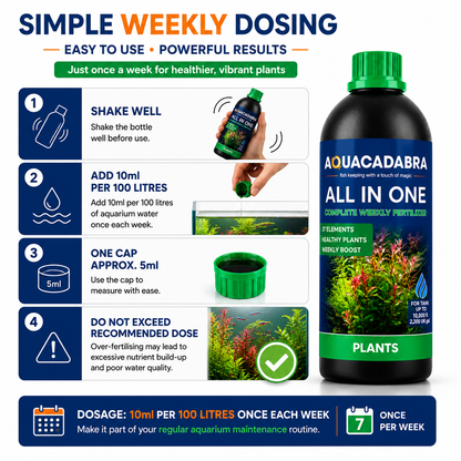 Aquacadabra All in One Aquarium Plant Fertiliser 37 Nutrients Fish Shrimp Safe