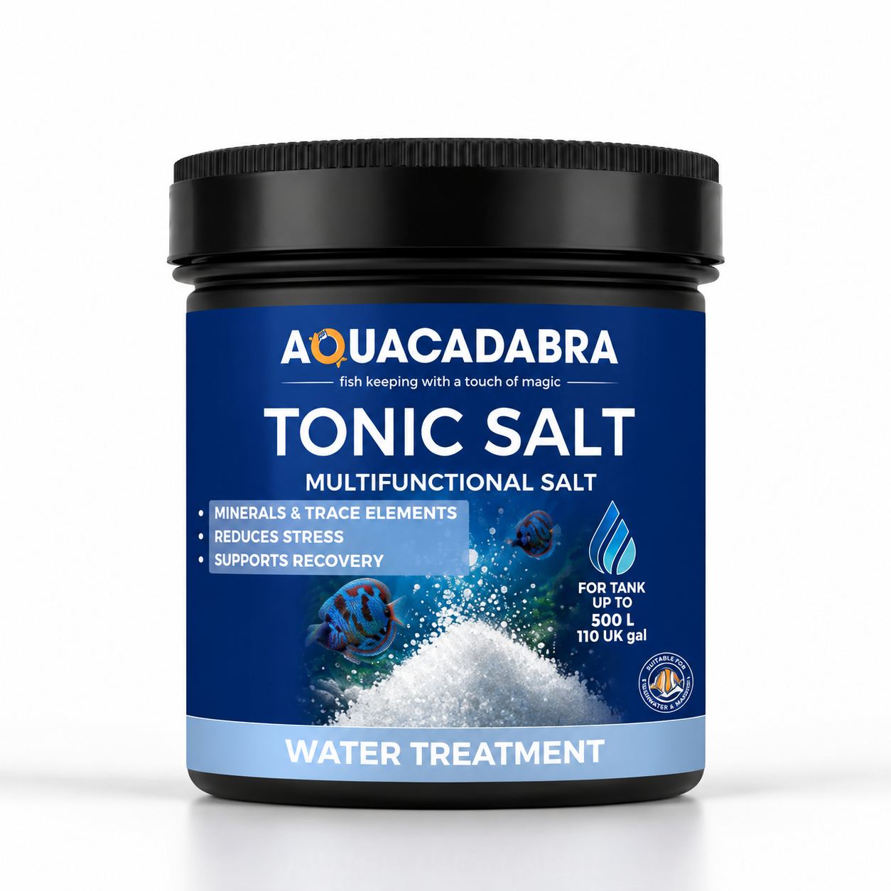 Aquacadabra Tonic Salt Freshwater Fish Aquarium RO Mineral Supplement 500g