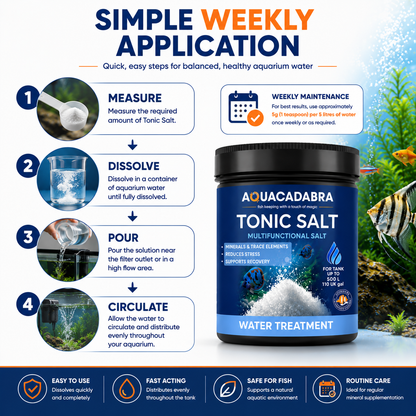 Aquacadabra Tonic Salt Freshwater Fish Aquarium RO Mineral Supplement 500g