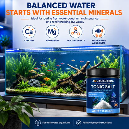 Aquacadabra Tonic Salt Freshwater Fish Aquarium RO Mineral Supplement 500g