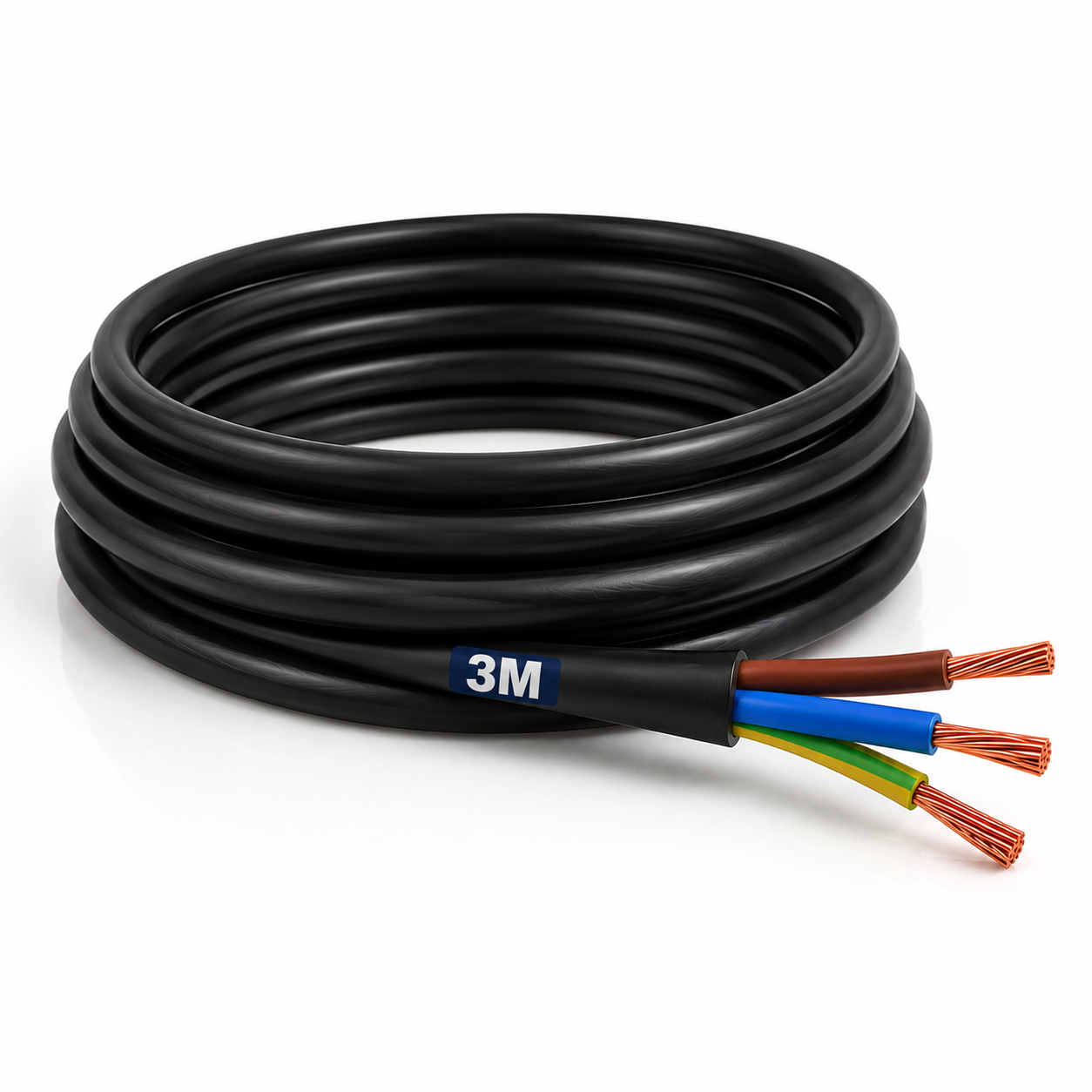Aquacadabra Heavy Duty Black 3-Core PVC HO5VV-F Garden Cable