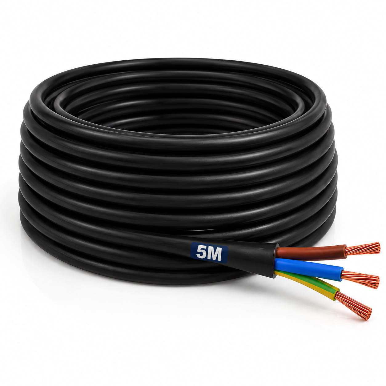 Aquacadabra Heavy Duty Black 3-Core PVC HO5VV-F Garden Cable