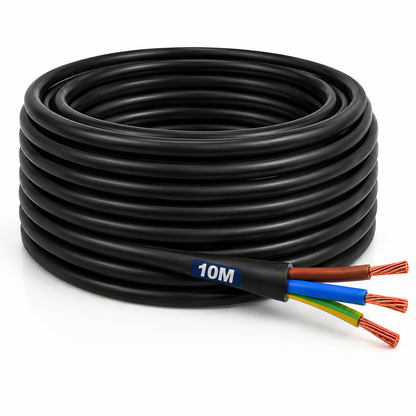 Aquacadabra Heavy Duty Black 3-Core PVC HO5VV-F Garden Cable