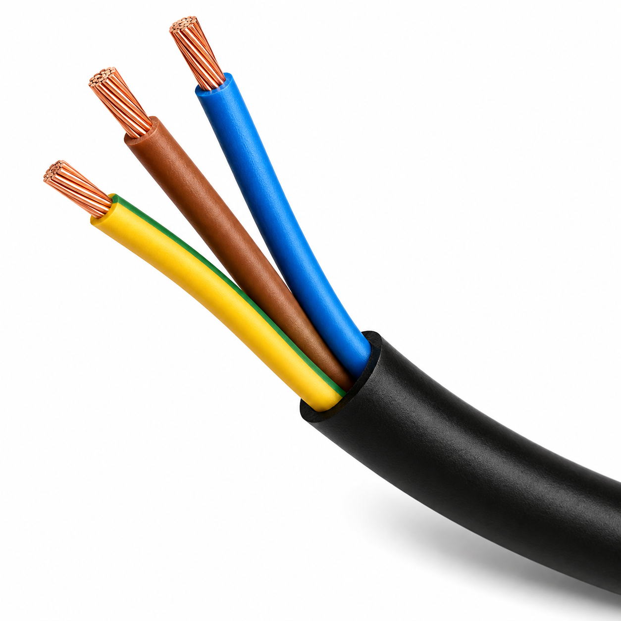 Aquacadabra Heavy Duty Black 3-Core PVC HO5VV-F Garden Cable