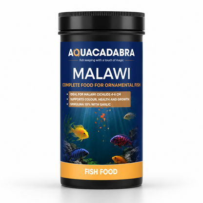 Aquacadabra Malawi Cichlid Fish Food Flakes Spirulina Chlorella Mbuna