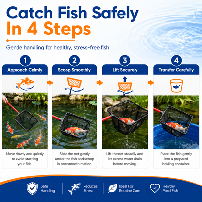 Simply Pond Fish Catch Nets (8" x 6")