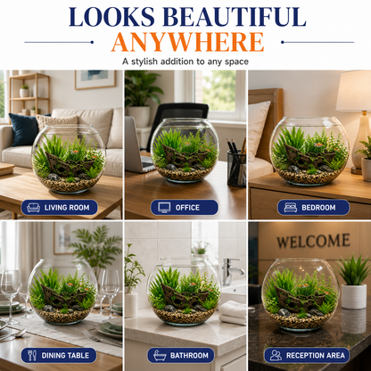 Glass Fish Bowls 23 & 30 - Versatile Decorative Pieces