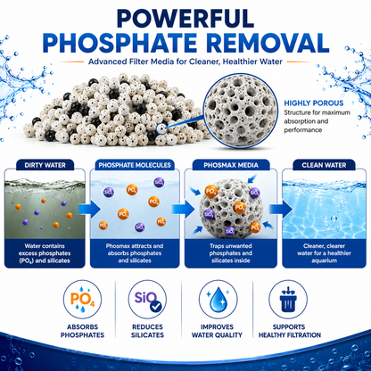 Aquacadabra Phosmax Phosphate Removal Filter Media Aquarium 350g