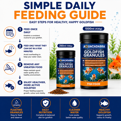 Aquacadabra Goldfish Food Floating Granules Aquarium Fish Food 108g 430g