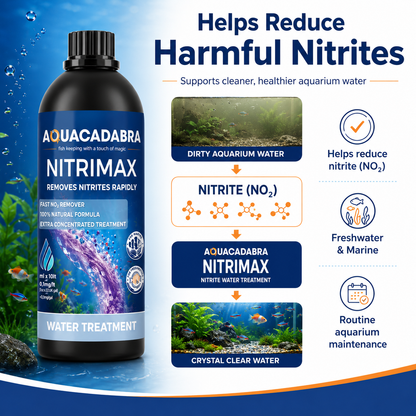 Aquacadabra Nitrimax Nitrite Treatment Aquarium Freshwater Marine 250ml 500ml