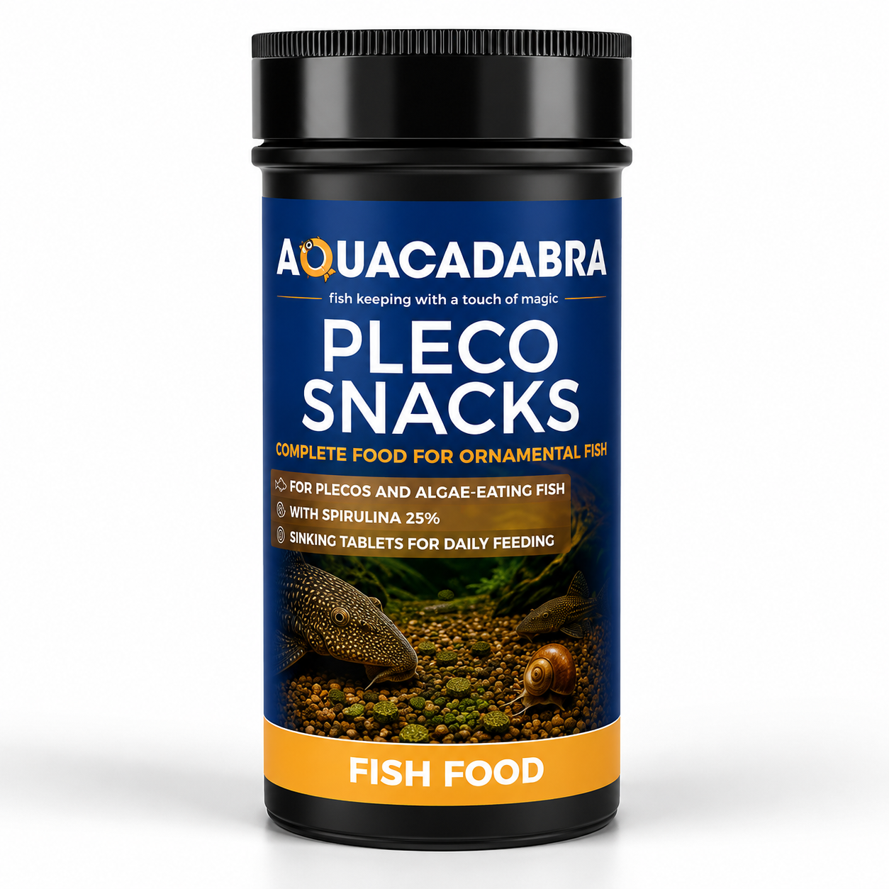 Aquacadabra Pleco Gourmet Sinking Tablets Fish Food Spirulina Algae Eaters