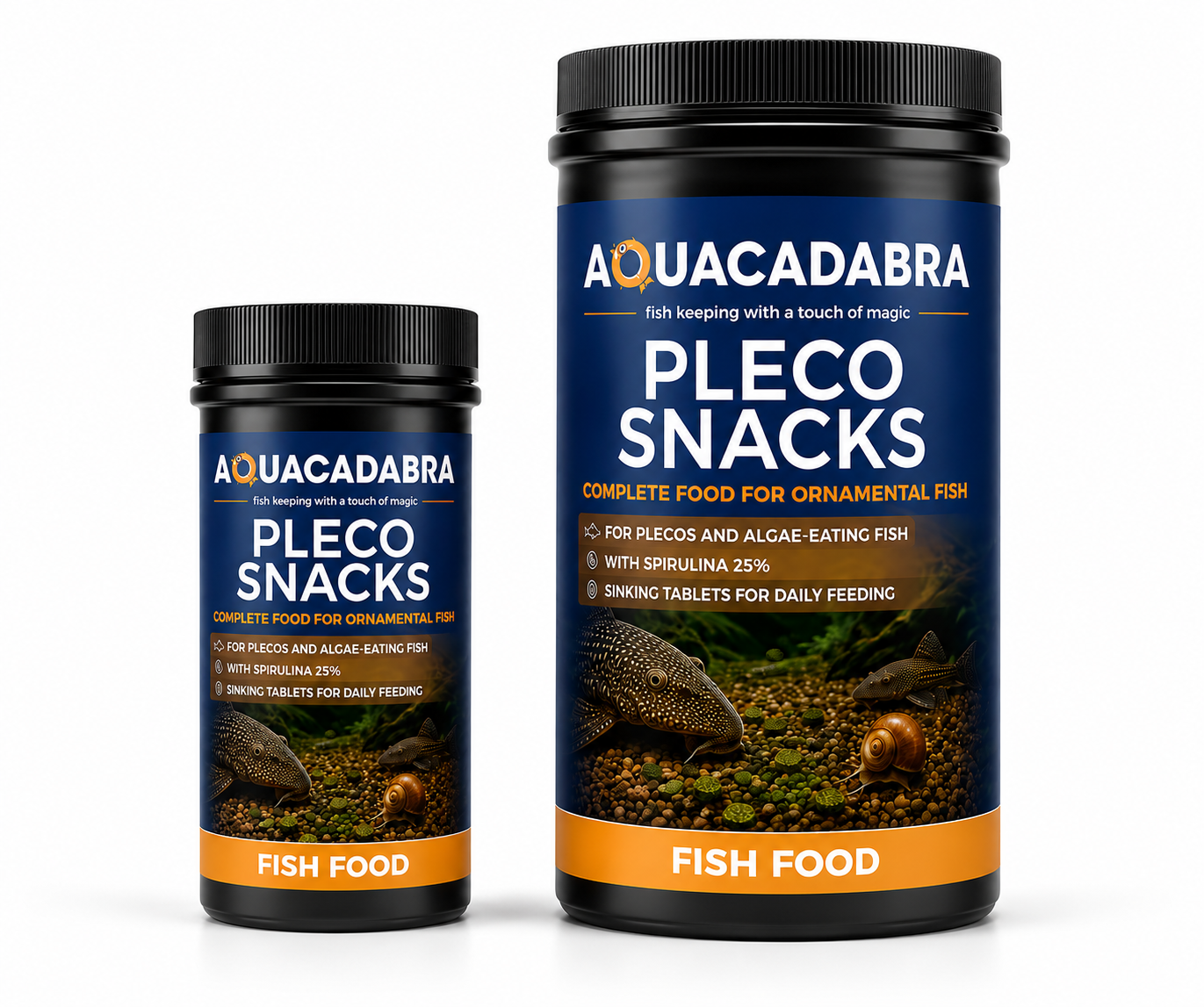 Aquacadabra Pleco Gourmet Sinking Tablets Fish Food Spirulina Algae Eaters