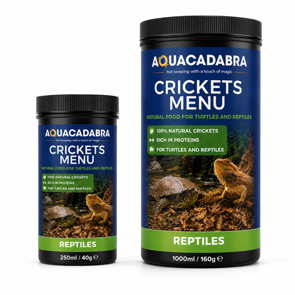 Aquacadabra Natural Dried Crickets Gourmet Reptile Turtle Food 40g 160g