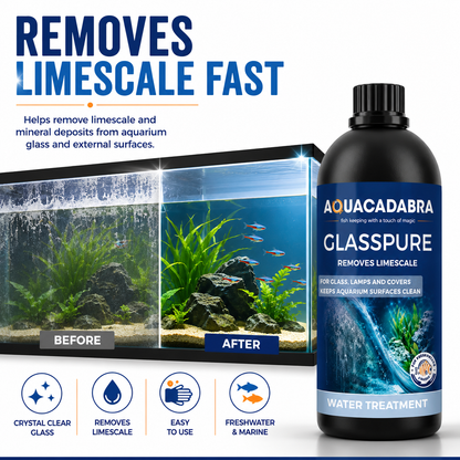 Aquacadabra GlassPure Aquarium Glass Limescale & Water Mark Remover Cleaner