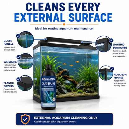 Aquacadabra GlassPure Aquarium Glass Limescale & Water Mark Remover Cleaner