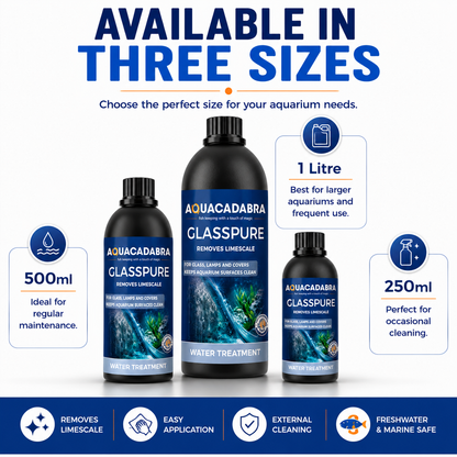 Aquacadabra GlassPure Aquarium Glass Limescale & Water Mark Remover Cleaner