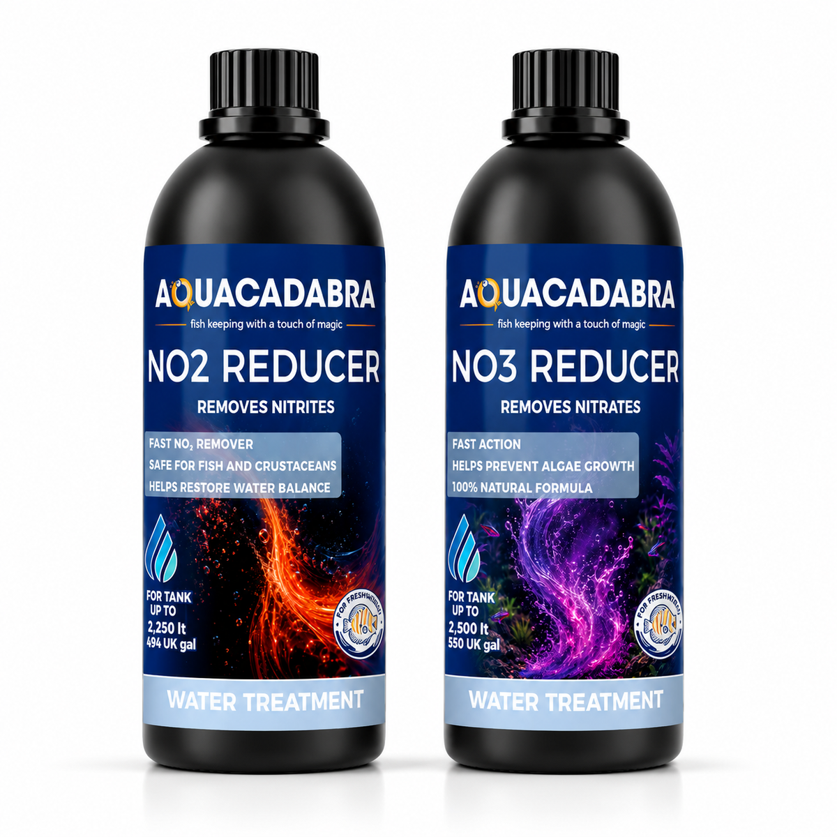 Aquacadabra NO2 NO3 Reducer Aquarium Nitrite Nitrate Remover Fish Tank Treatment