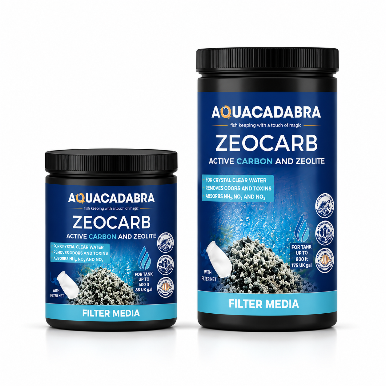 Aquacadabra Zeocarb Aquarium Filter Media Zeolite Freshwater Marine Fish Tank