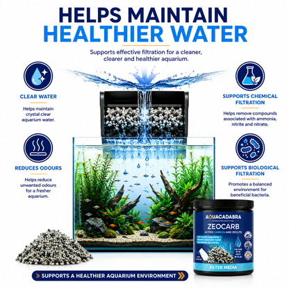 Aquacadabra Zeocarb Aquarium Filter Media Zeolite Freshwater Marine Fish Tank
