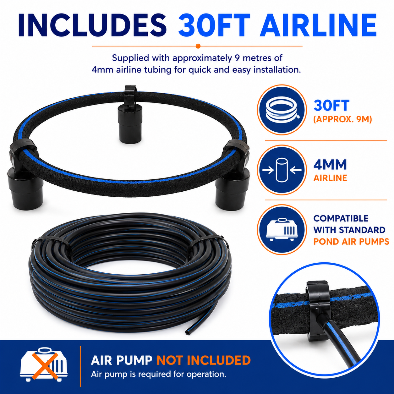 Aqua-Jet Aerator Ring Weighted Air Stones