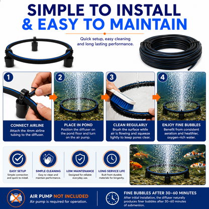 Aqua-Jet Aerator Ring Weighted Air Stones