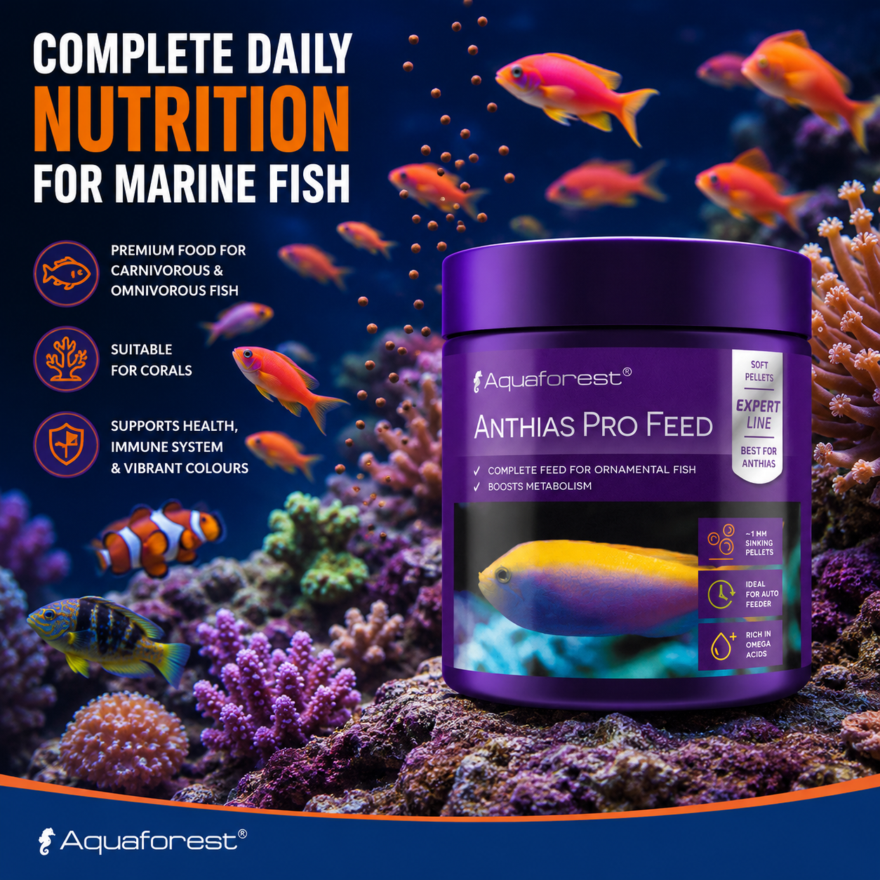 Aquaforest Anthias Fish Food Mysis 120g