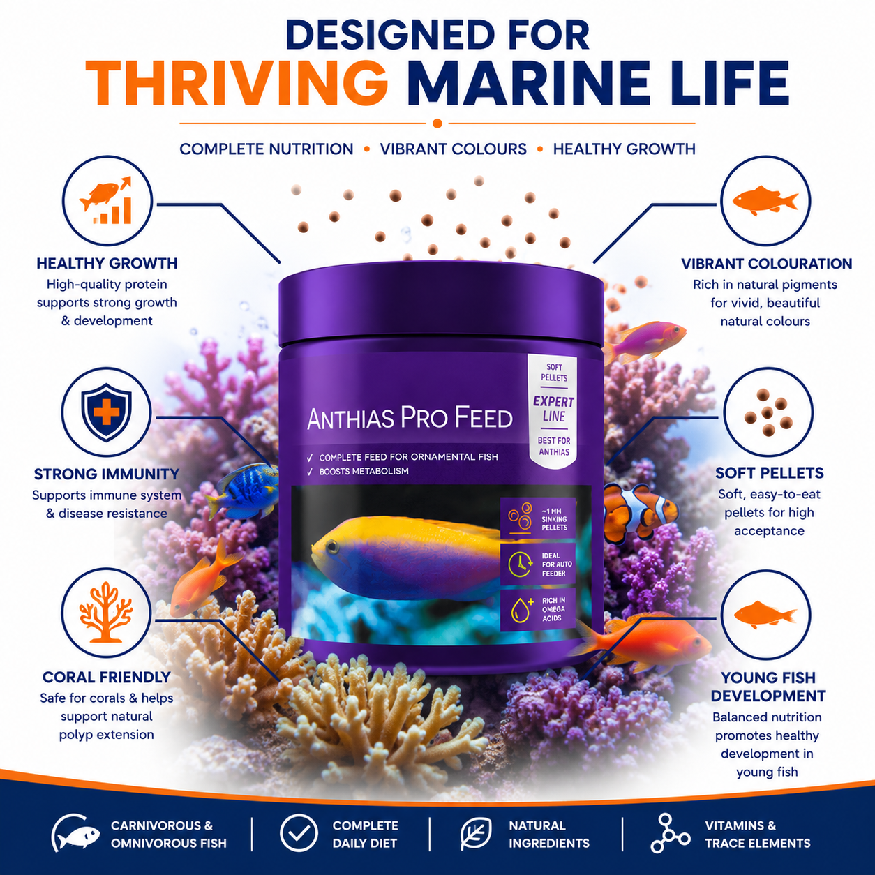 Aquaforest Anthias Fish Food Mysis 120g