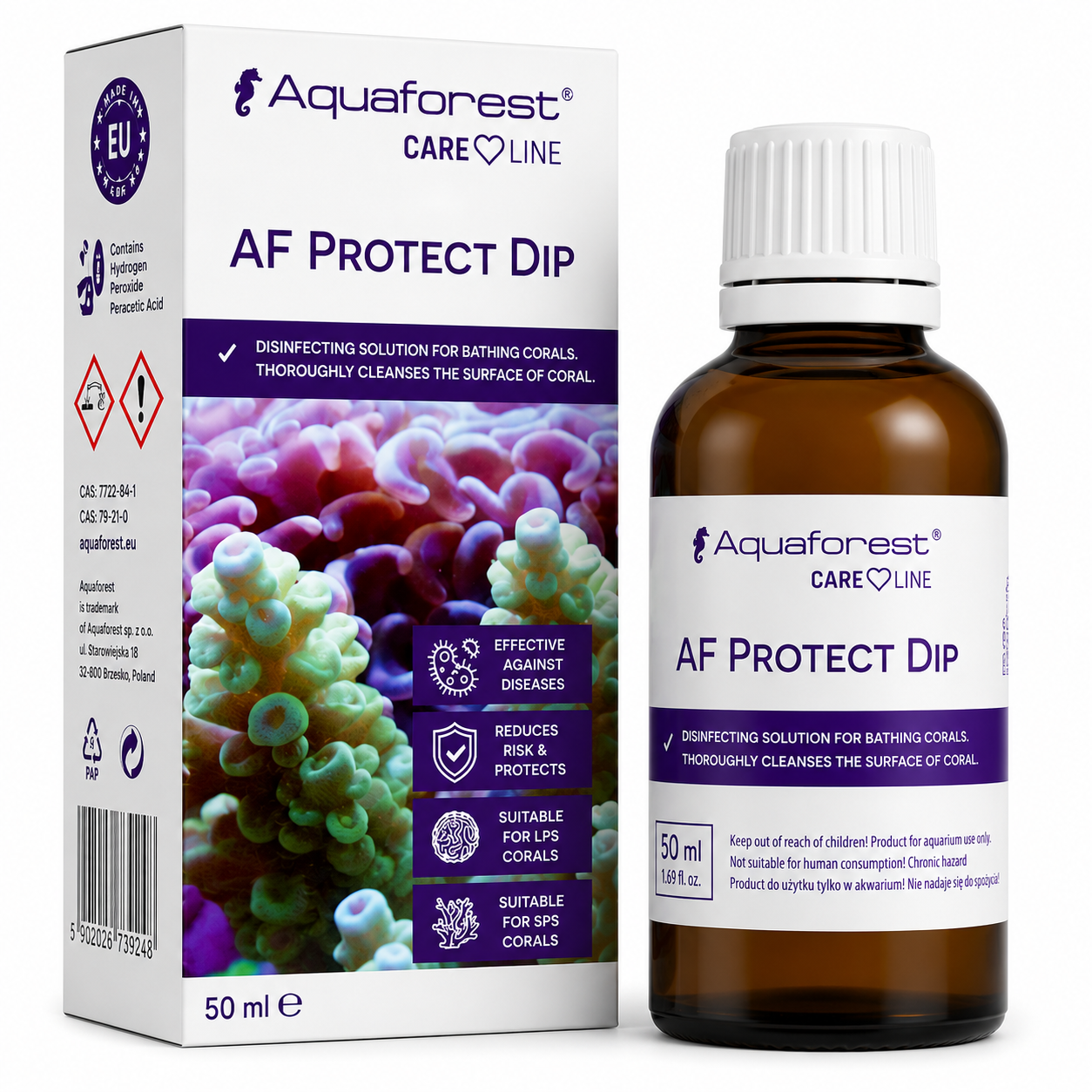 Aquaforest Protect Dip Marine Aquarium Coral Pest & Disease Treatment 10ml 50ml