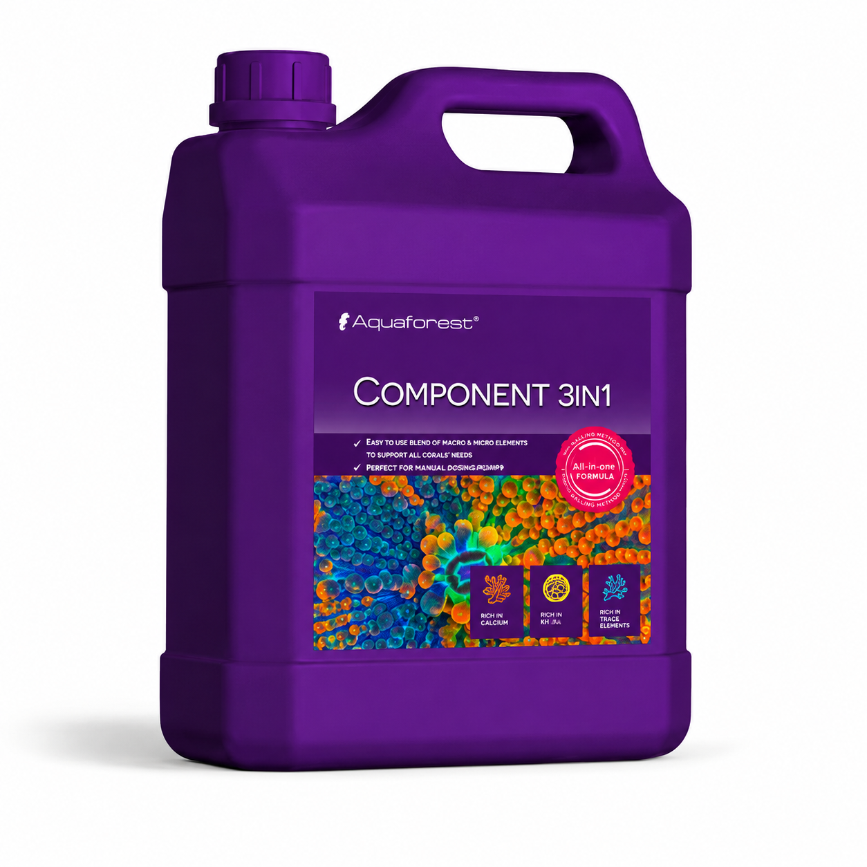 Aquaforest Component 3 in 1 Marine Reef Dosing Balling Solution Calcium Mg KH