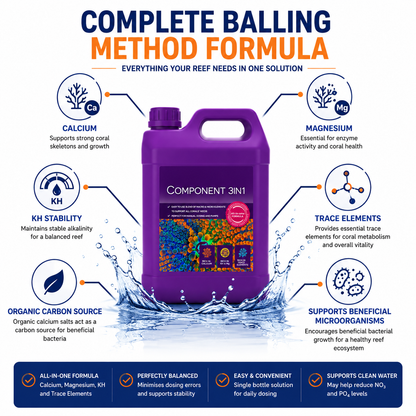 Aquaforest Component 3 in 1 Marine Reef Dosing Balling Solution Calcium Mg KH