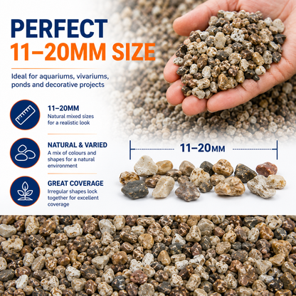 Aquacadabra 25Kg Multi-Purpose Natural Pea Gravel