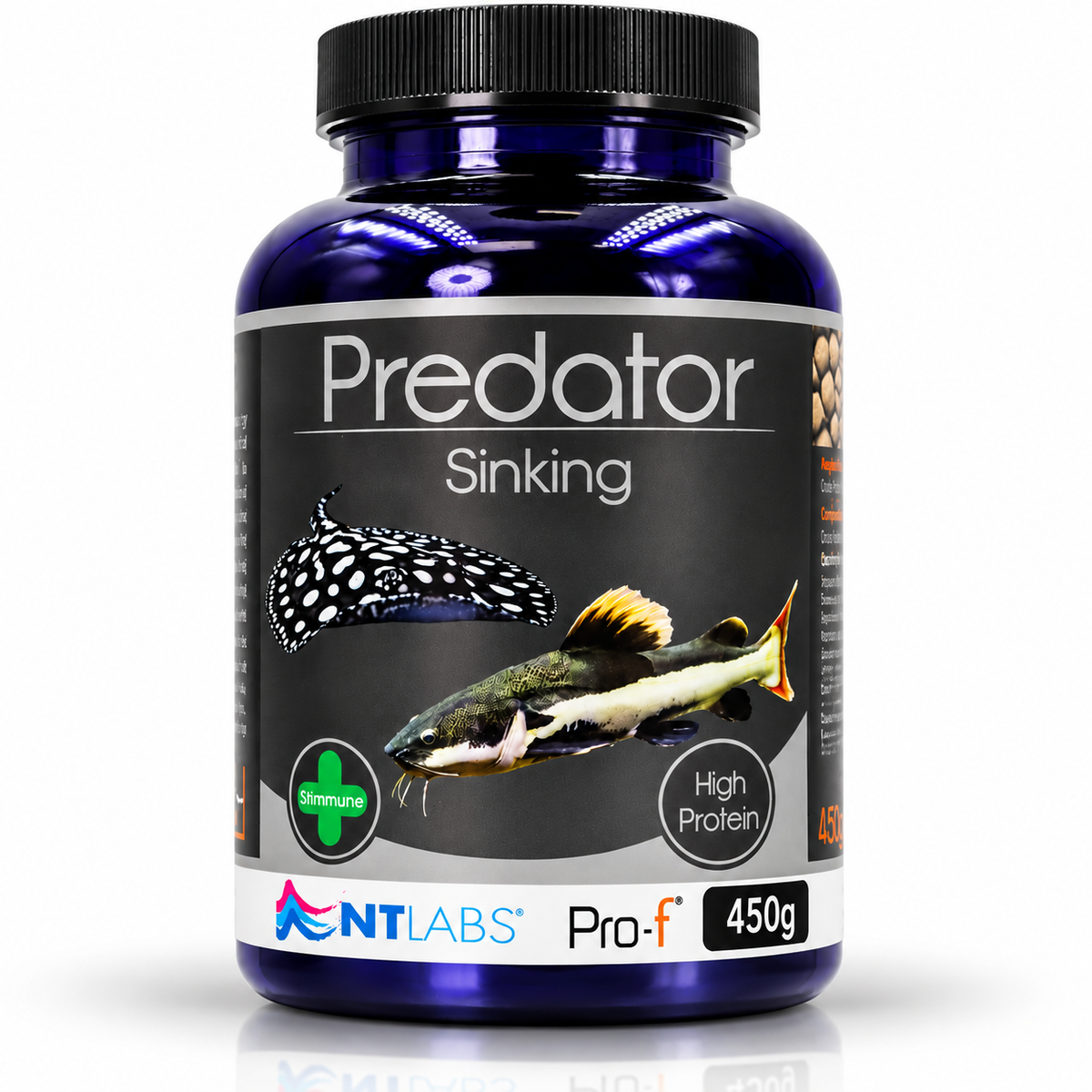 NT Labs Pro-F Predator Sinking Fish Food Catfish Cichlid Rays 165g 450g