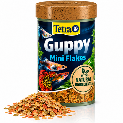 Tetra Guppy Mini Flakes 75g Tropical Aquarium Fish Food Platy Molly Swordtail