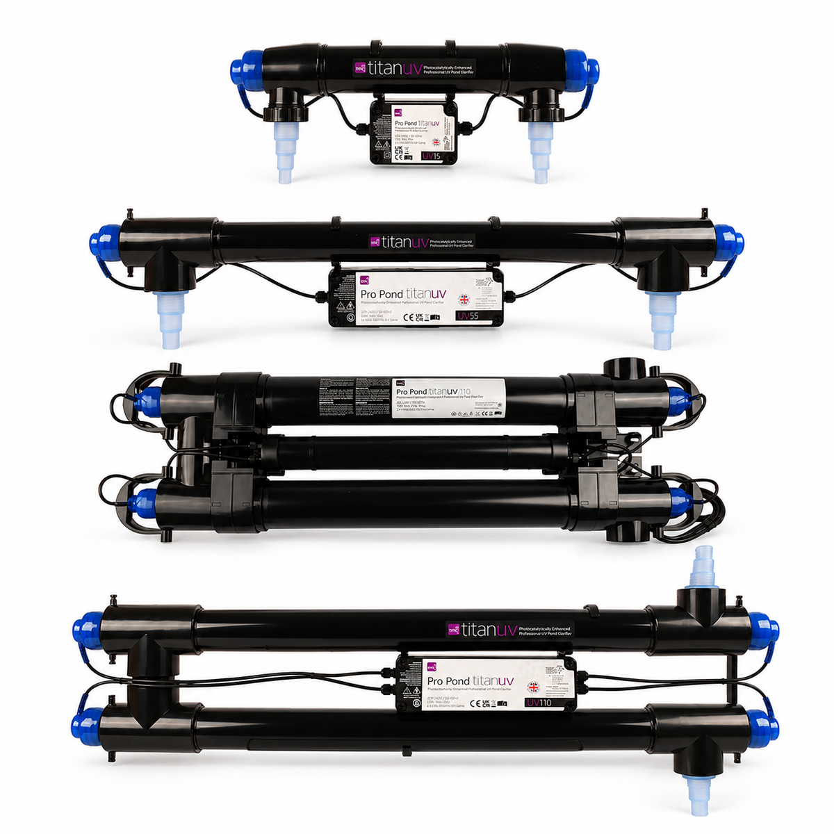 Pro Pond TitanUV UV Pond Clarifier 15W 25W 55W 110W Koi Green Water